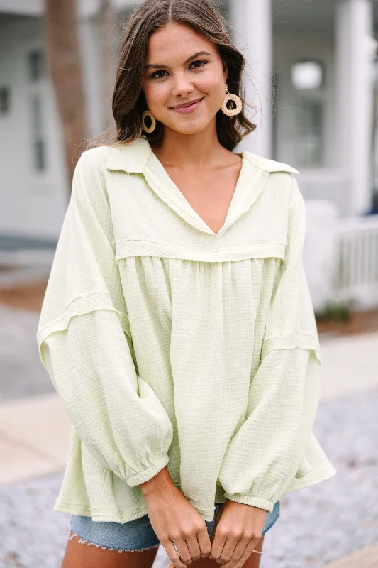 Love Life Melon Green Babydoll Top