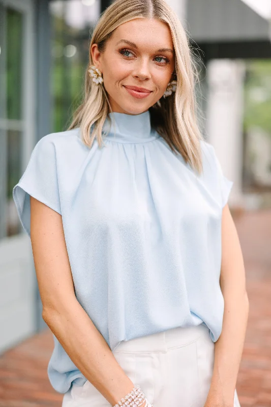 Take A Look Light Blue Blouse