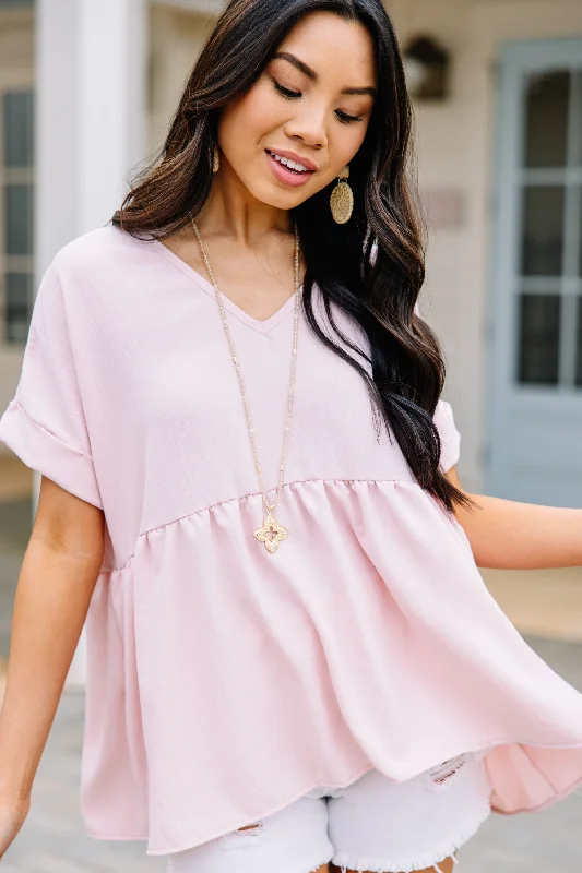 Main Love Rosewood Pink Babydoll Top