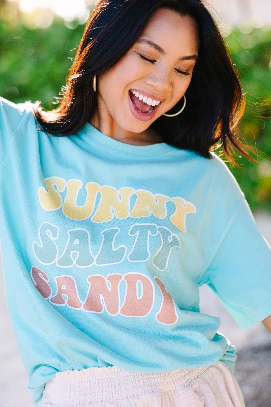 Comfort Colors: Sunny Salty Sandy Chalky Mint Green Graphic Tee