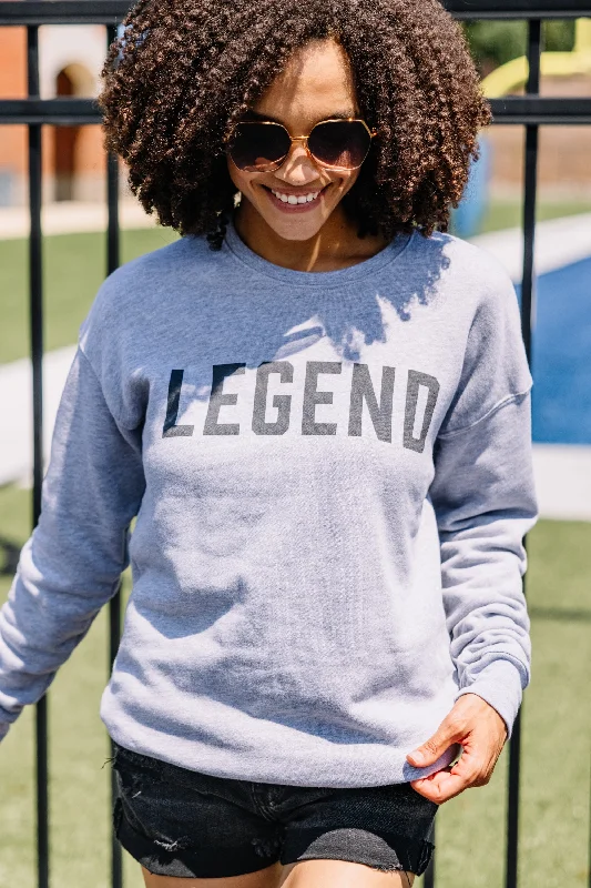 Legend Heather Gray Graphic Sweatshirt