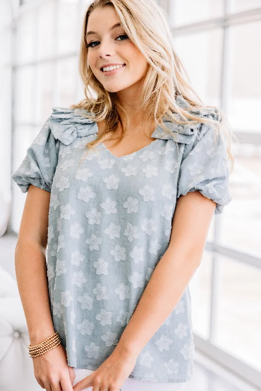 Talk About Love Sage Green Floral Blouse