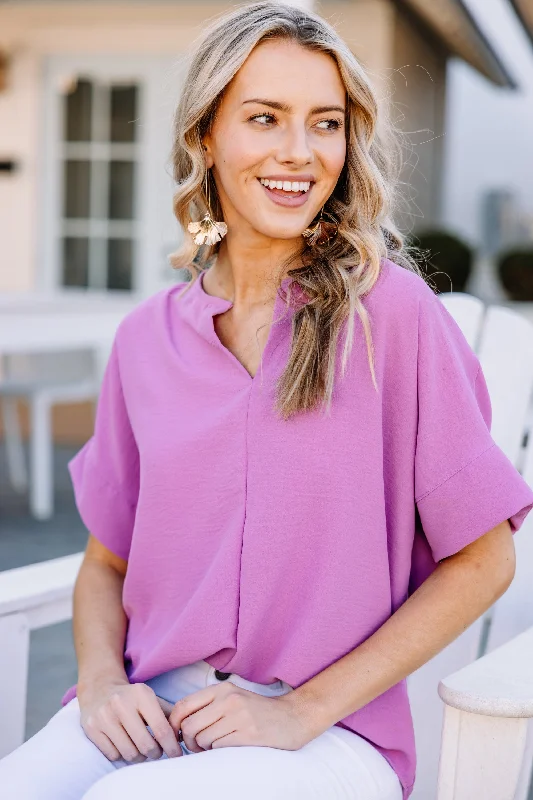 The Slouchy Lavender Purple Relaxed Top