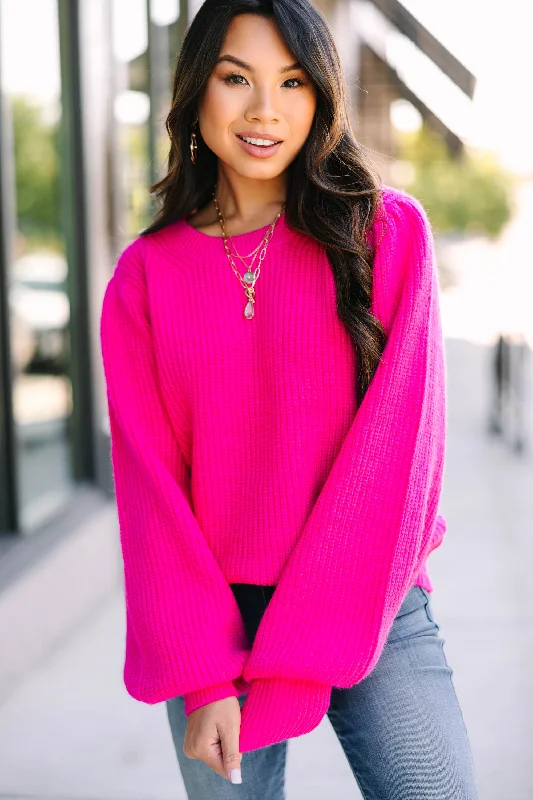 Whatever You Want Fuchsia Pink Sweater