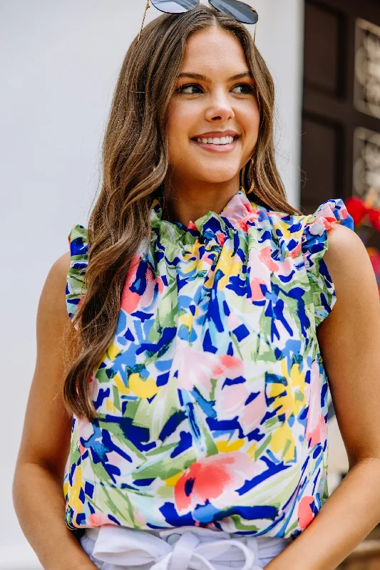 Give My All Coral Pink Floral Tank