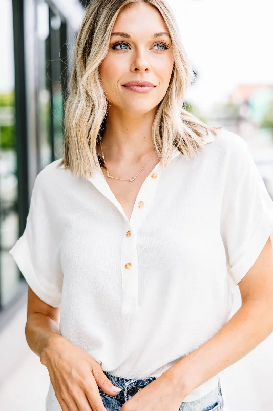 Easy Days Ahead Cream White Top