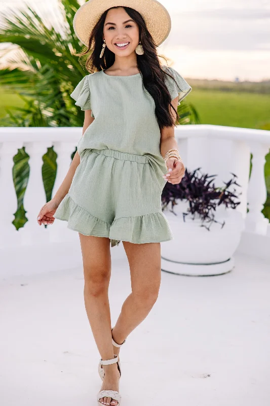 Feeling Flirty Light Sage Green Set