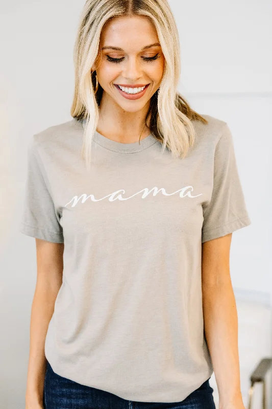 Mama Stone Gray Graphic Tee