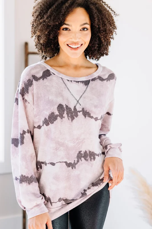 Keep Your Options Open Lavender Tie Dye Top