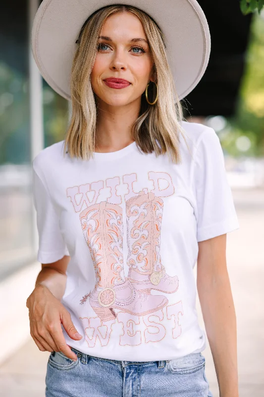 Wild West White Graphic Tee