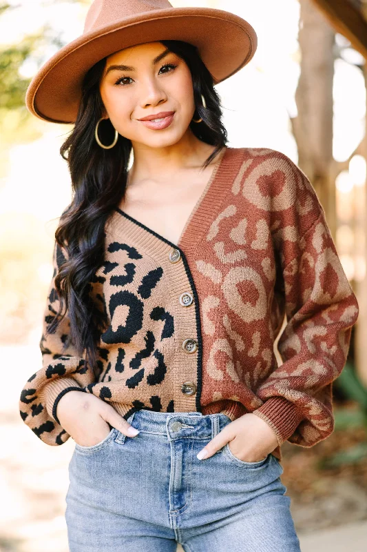 Wild Dreams Brown Leopard Cardigan