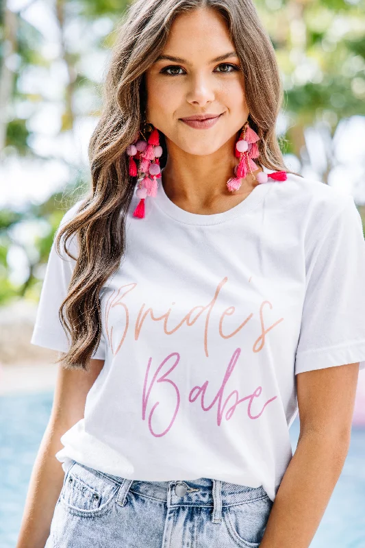 Bride's Babe White Graphic Tee