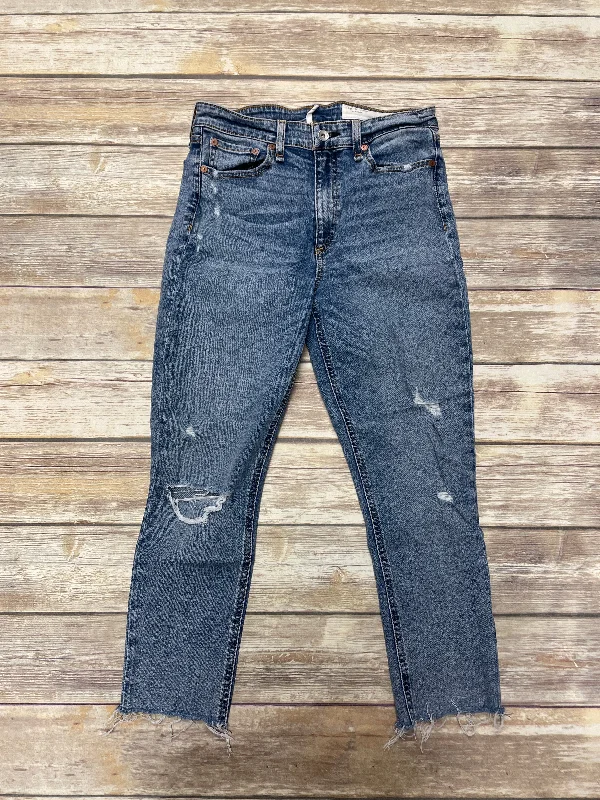 Blue Denim Jeans Skinny Rag & Bones Jeans, Size 8