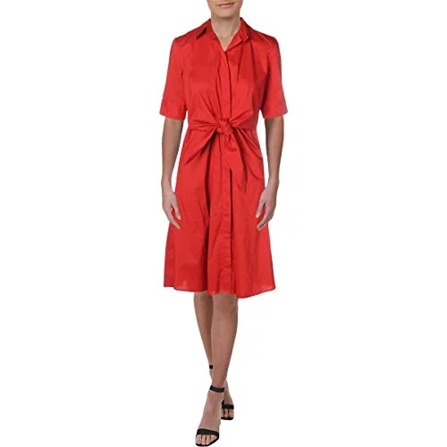 Lauren Ralph Lauren Buttoned Fit Flare Dress