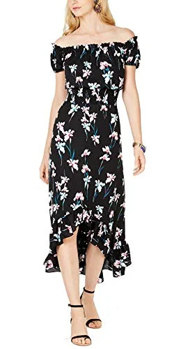 INC Printed Off-The-Shoulder Midi Dress