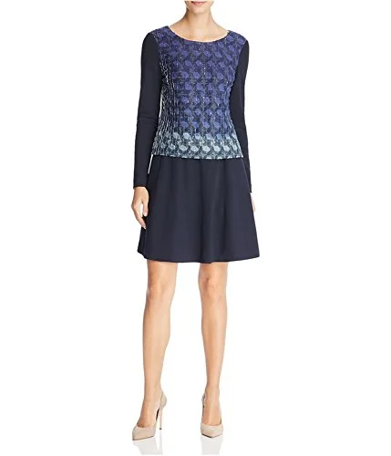 Finity Pintucked Jacquard Dress