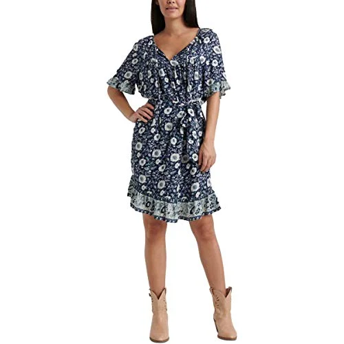 Nora Floral-Print Ruffled Dress