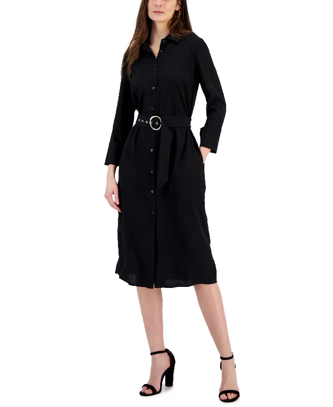 Women's Belted Shirtdress