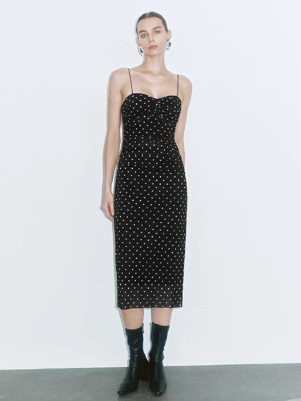 Cami Dot Skinny-Fit Dresses