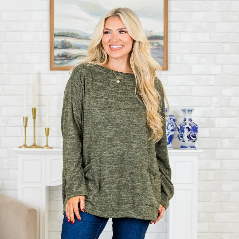 Love Launch Top, Olive