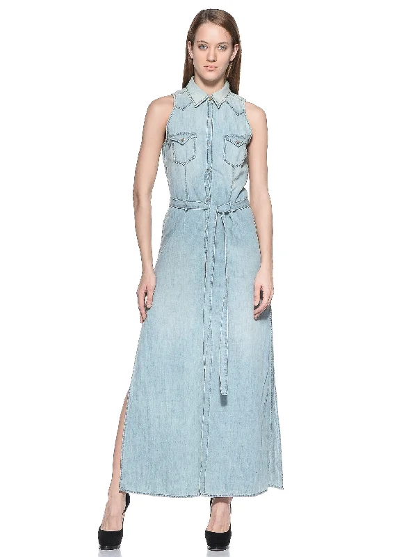 Diesel Pilklon Dresses Blue Denim