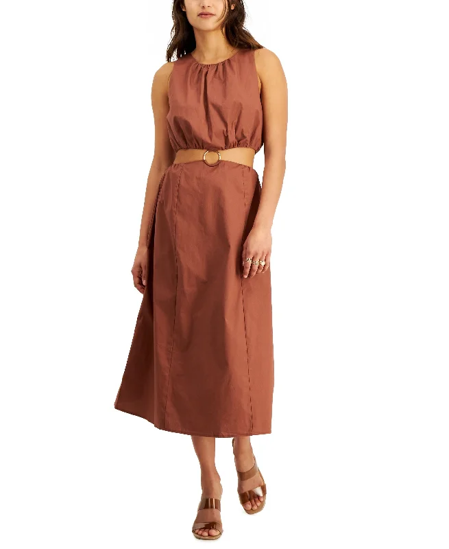 Women's Midriff-Cutout Dress