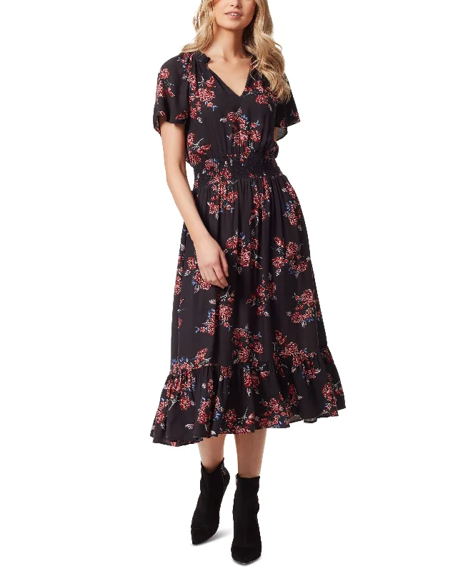 Jessica Simpson Meadow Printed Ruffled Dress