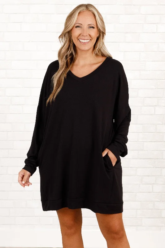 Take It All Tunic, Black