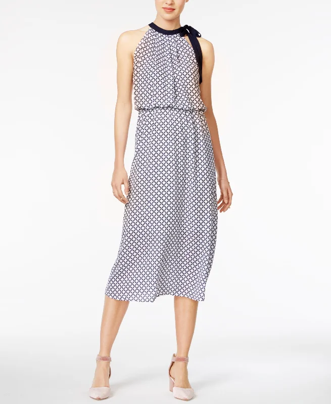 Maison Jules Side Tie Midi Dress