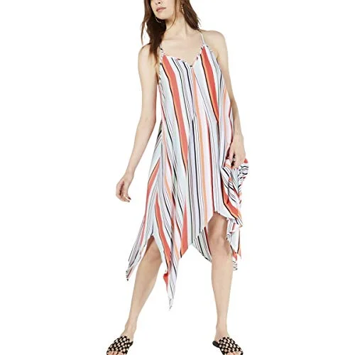 Striped Handkerchief-Hem Dress