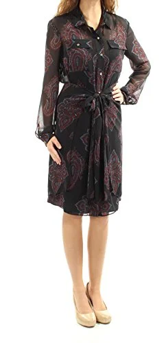 Rachel Roy Printed W/Slip Shirt Dress