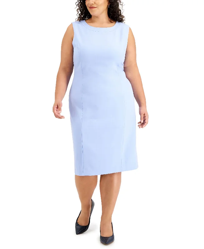 Plus Size Crepe Sheath Dress