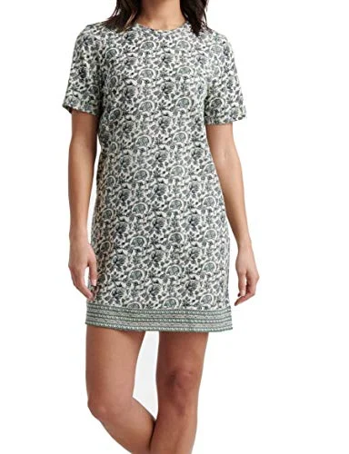 Floral-Print Summer T-Shirt Dress