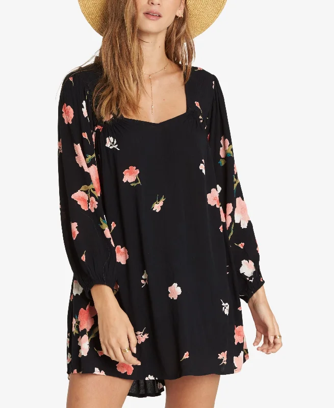 Juniors' Floral-Print Mini Dress