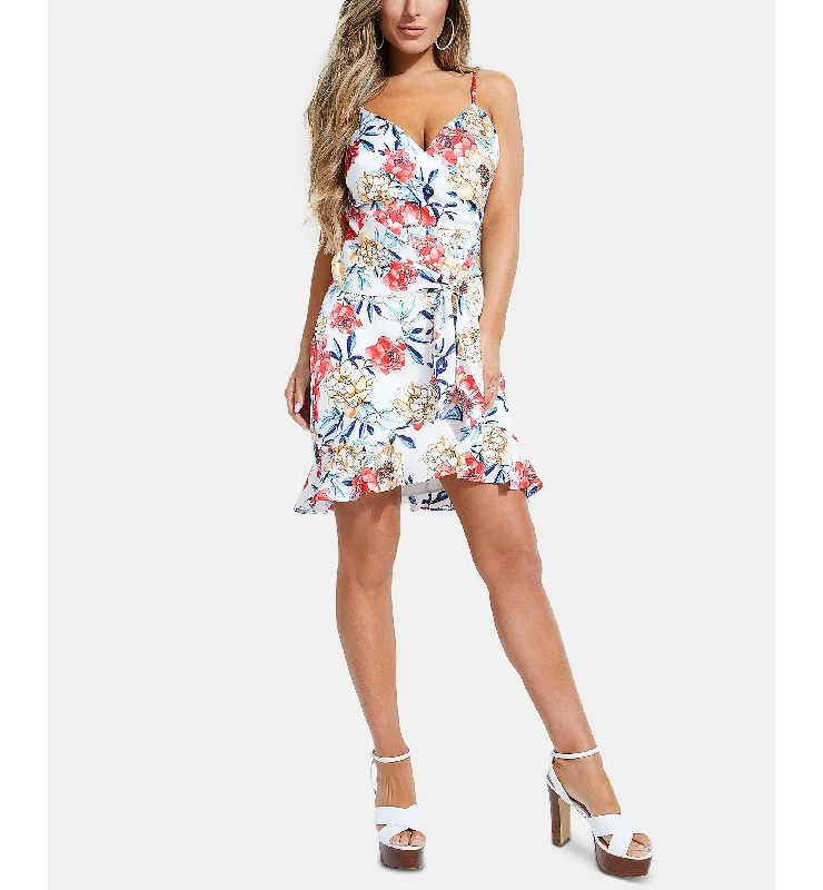 Shay Ruffled Faux-Wrap Dress