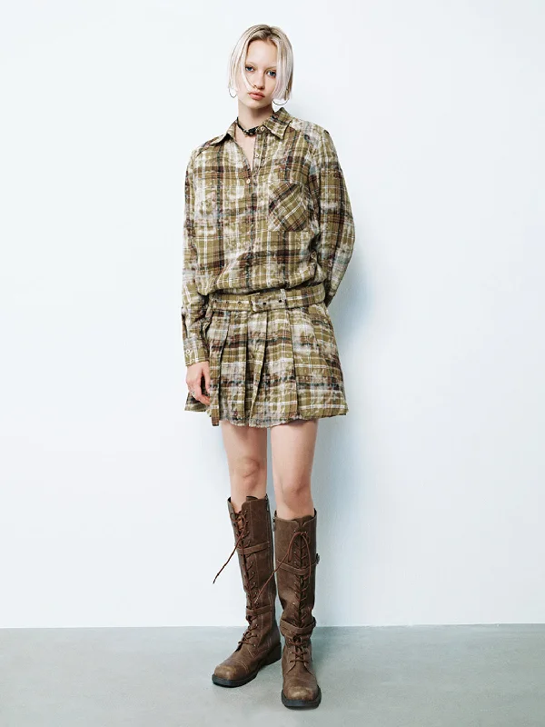 Plaid Straight Dresses