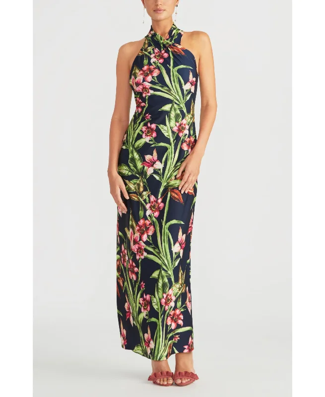 Rachel Rachel Roy Floral Print Halter Maxi Dress