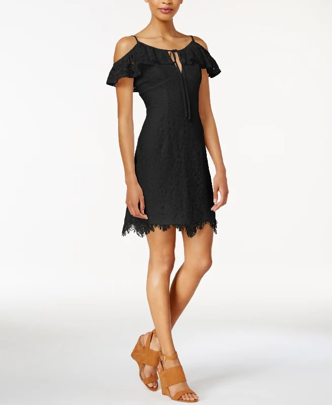 Bar III Off The Shoulder Lace Sheath Dress