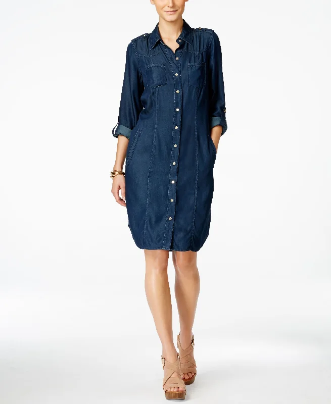 Inc International Concepts Button-Down Shirt Dress