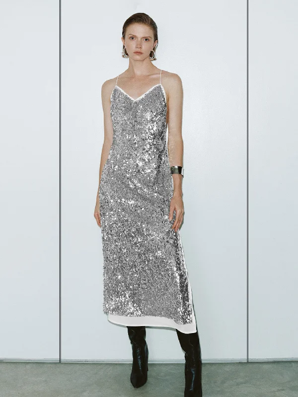 Cami Sequin A-Line Dresses