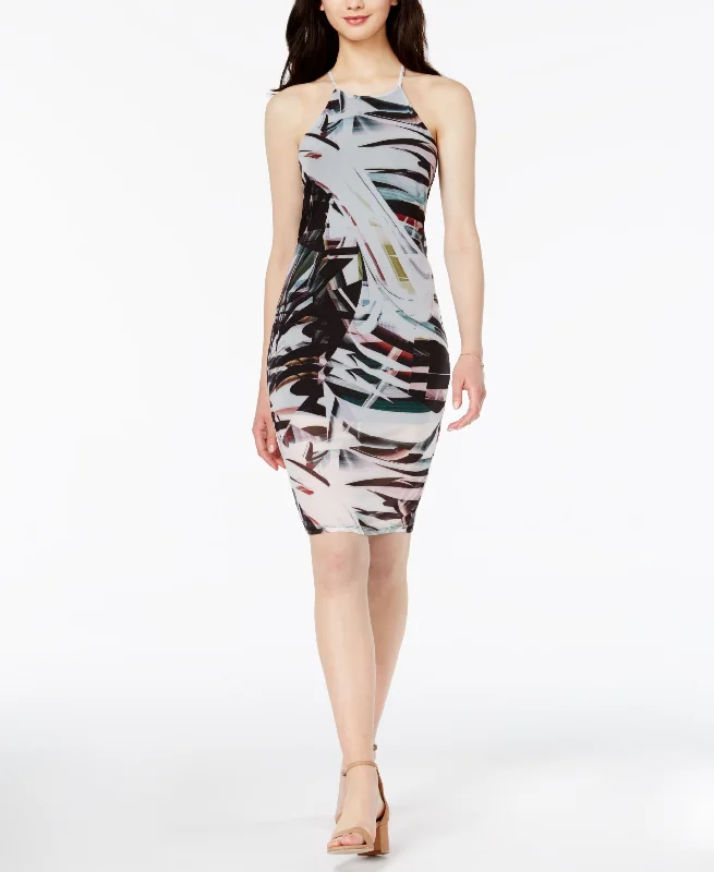 Bar III Printed Bodycon Dress