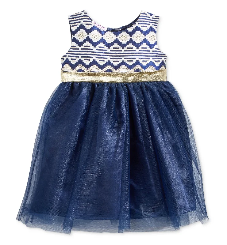 Blueberi Boulevard Brocade Tulle Dress Baby Girls 0 24 Months