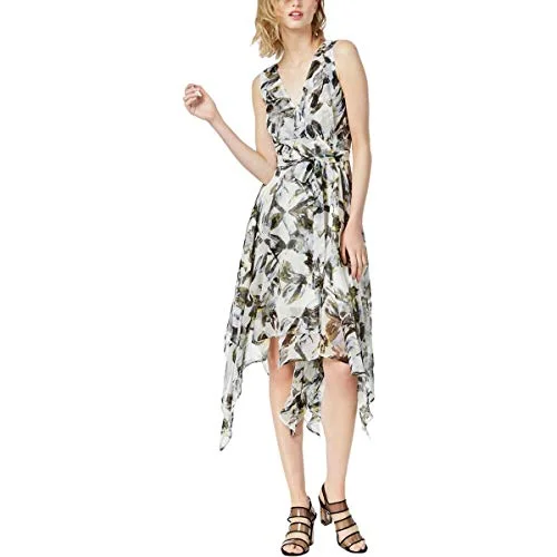 Printed Asymmetrical Dress