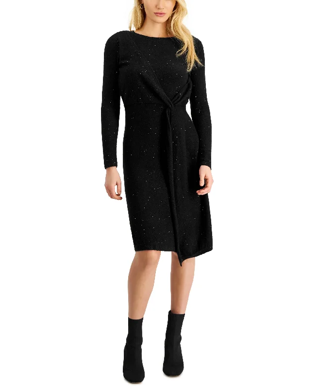 Women's Side Twist Sweater Dress