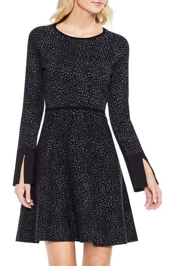 Vince Camuto Jacquard Fit & Flare Dress