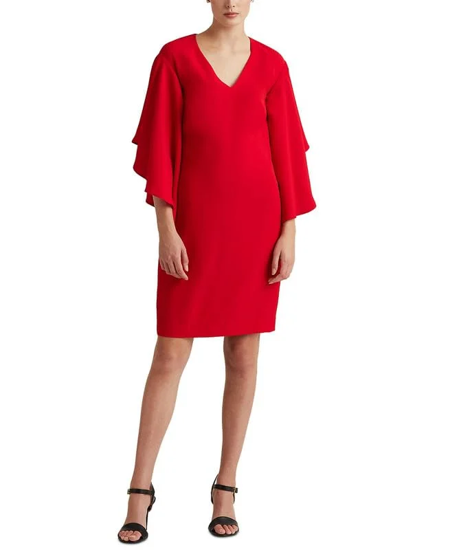 LAUREN Ralph Lauren Ruffle-Sleeve Cocktail Dress