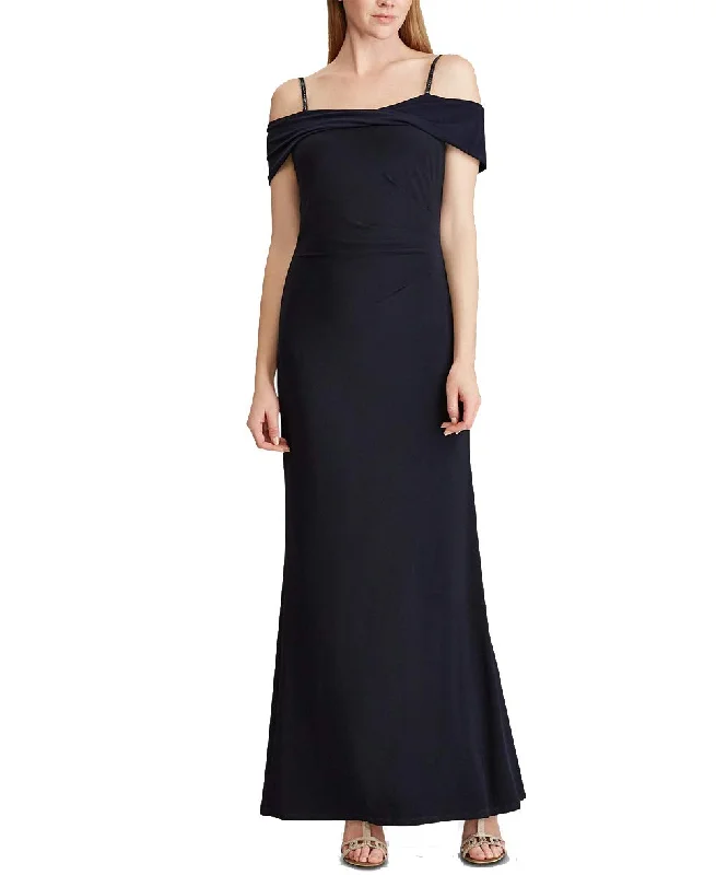 Lauren Ralph Lauren Jersey Off The Shoulder Gown