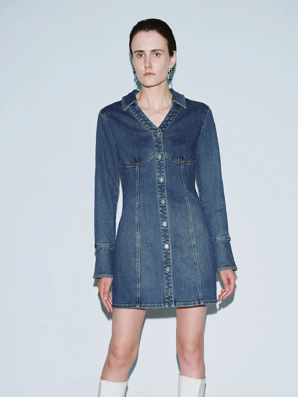 Button Up Denim Dresses