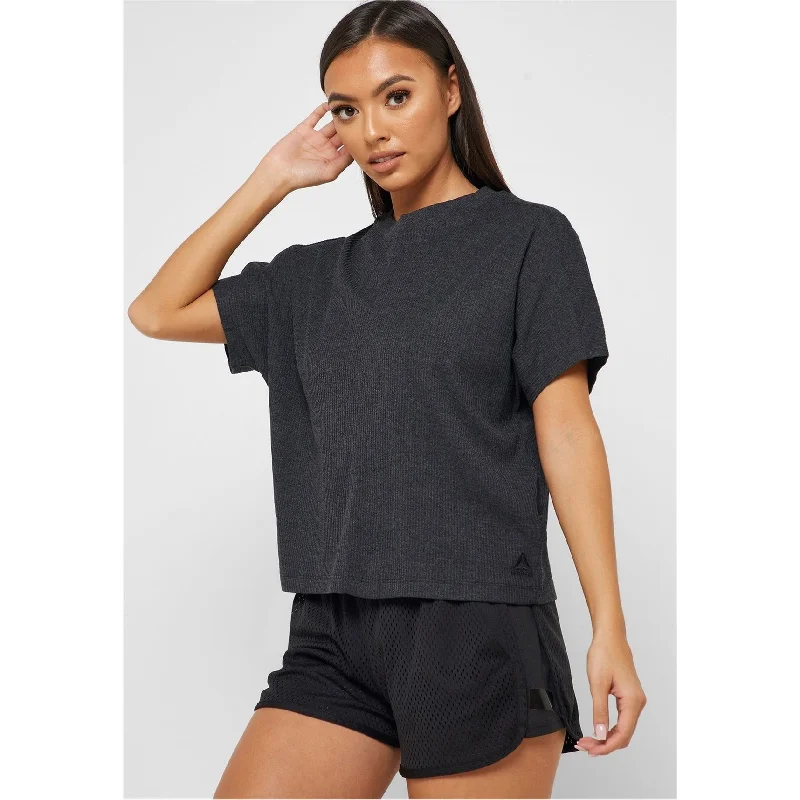 Reebok Womens Training Essentials Basic T-Shirt, Grey, X-Large Elegant Women's Formal 
