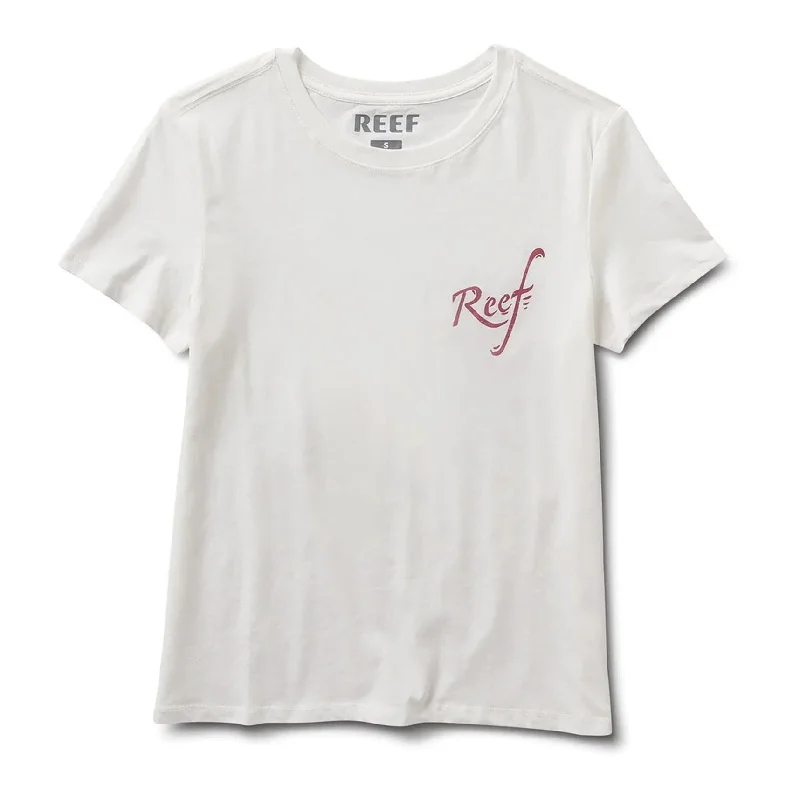 Reef Womens Flower Classic Graphic T-Shirt Athletic Women's 